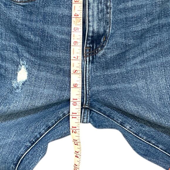 Sandrine Rose x Free People Super Flare Jeans Indigo Size 27 Distressed - Picture 15 of 16